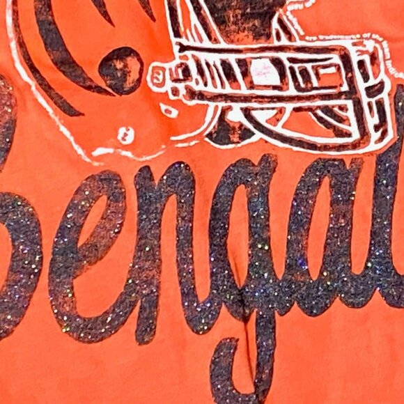 Cincinnati Bengals NFL 2012 Girls XL (12) "Glitter" Cotton NOS T-Shirt - Picture 6 of 7